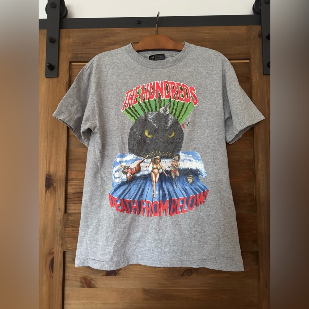 Vintage The Hundreds Death From Below Gray Medium T-shirt